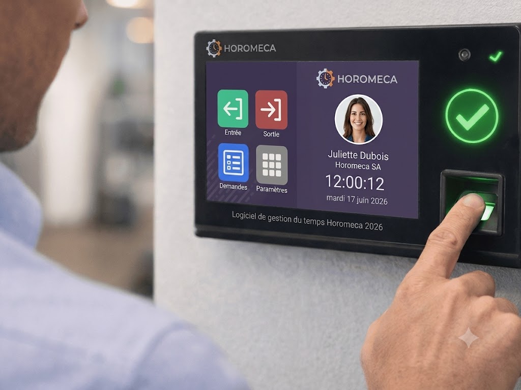 pointeuse badgeuse empreintes digitales